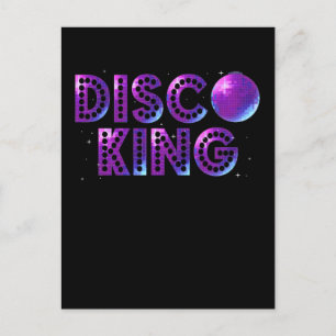 Carte Postale Disco King Dancing les années 70 80s 90s Music Lov