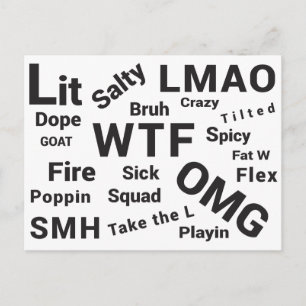 Carte Postale Discours d'argot et discours Ado de 2019