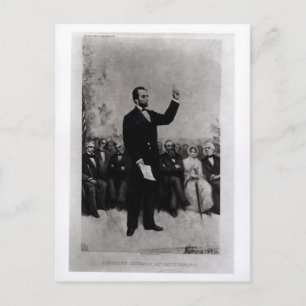 Carte Postale Discours de Lincoln à Gettysburg, 1895