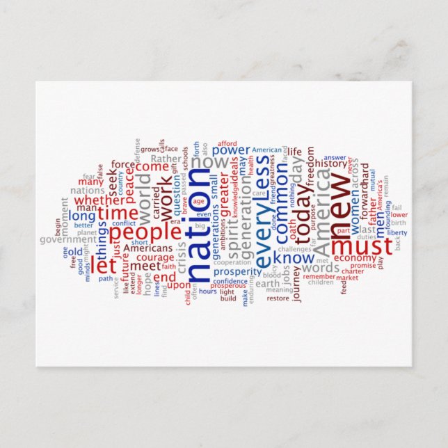 Carte Postale Discours d'investiture d'Obama (Devant)