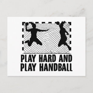 Carte Postale Discours Handballer   Handball Team Sport Cadeaux