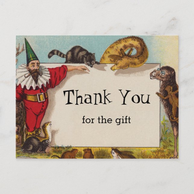 Carte postale d'Isidore l'Elf et ses Animaux (Devant)