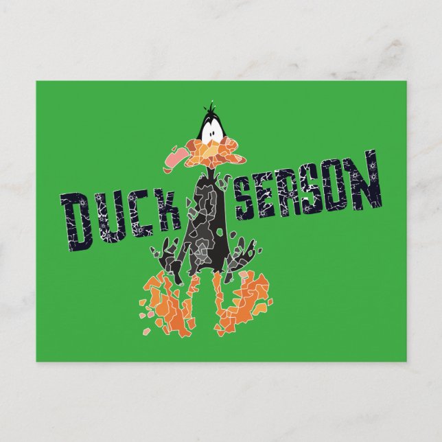 Carte Postale Disintegrated DAFFY DUCK™ "Duck Season" (Devant)