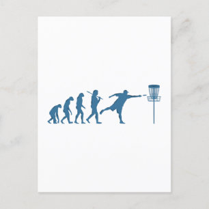 Carte Postale Disk Golf Evolution - Un cadeau amusant pour Disk