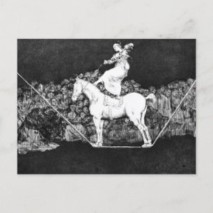 Carte Postale Dispart ponctuel, Sure Folly par Francisco Goya