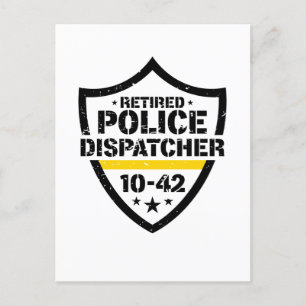 Carte Postale Dispatcher d'urgence de la police à la retraite 10