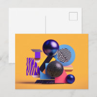 Disposition abstraite avec des sphères colorées