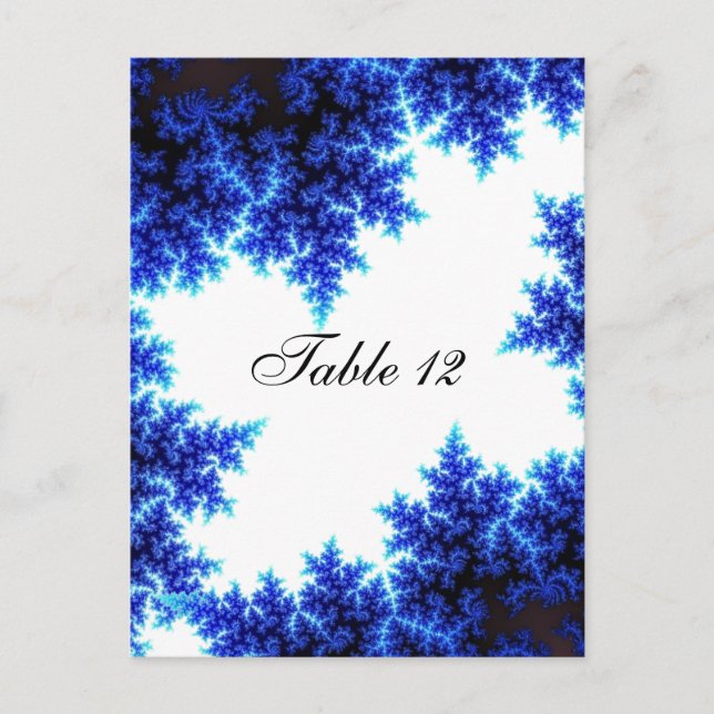 Carte Postale Disposition de table sur le thème de l'hiver (Devant)