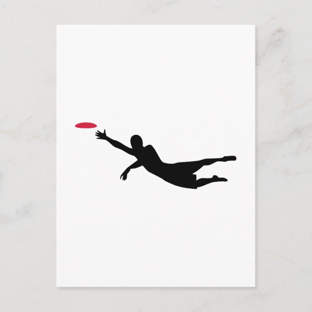 Carte Postale Disque golf frisbee (Devant)