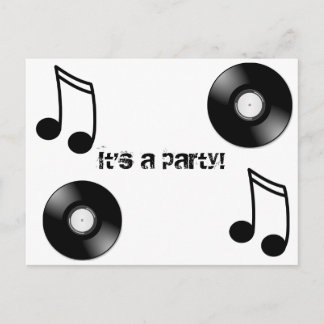 Carte Postale Disque vinyle