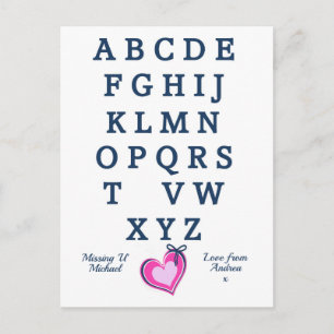 Carte Postale Distance romantique maligne manquante