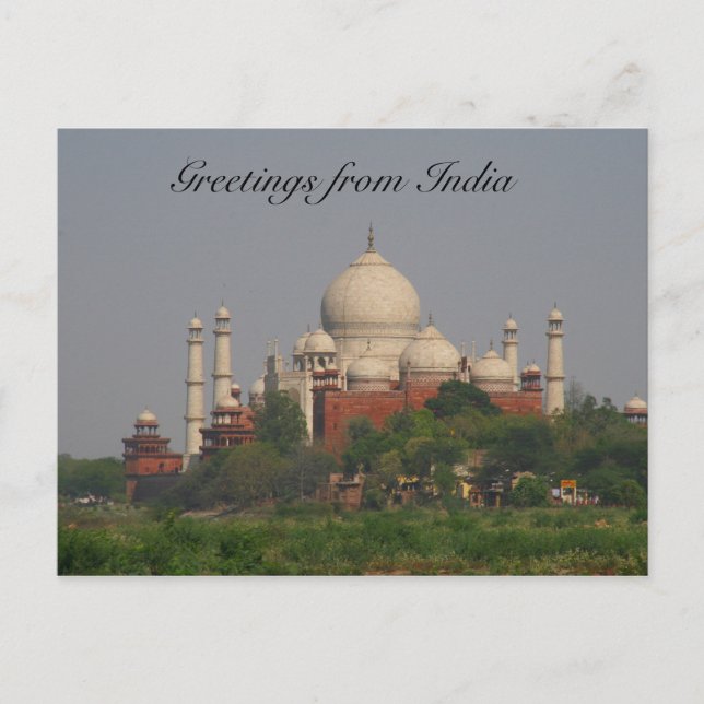 Carte Postale distance taj mahal (Devant)
