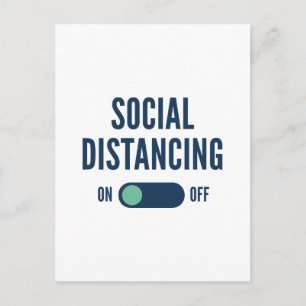 Carte Postale Distances sociales sur