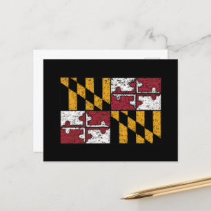 Carte postale Distante Maryland State Flag