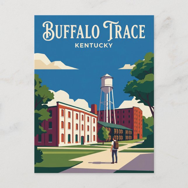 Carte Postale Distillerie Buffalo Trace Kentucky (Devant)