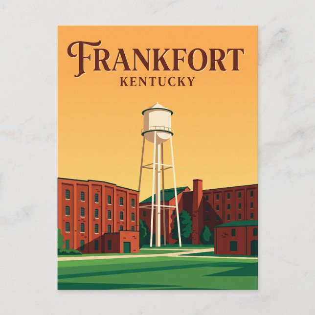 Carte Postale Distillerie Buffalo Trace USA (Devant)