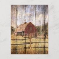 Distressed Wood Rustic Western
