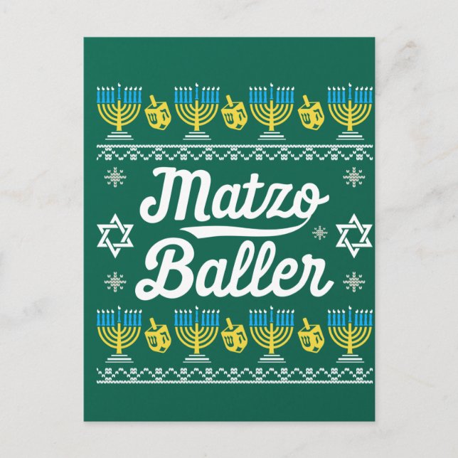 Carte Postale Distributeur de boulettes de matzo à manches longu (Devant)