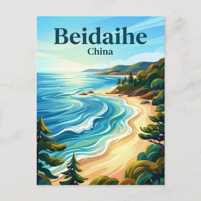 Carte Postale District de Beidaihe Chine (Devant)