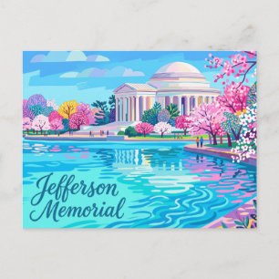 Carte Postale District de Columbia du mémorial Jefferson