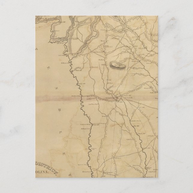 Carte Postale District de Greenville, Caroline du Sud (Devant)