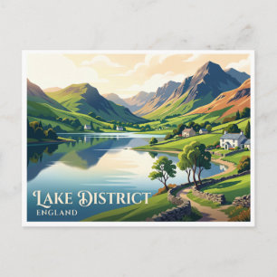 Carte Postale District des lacs, Angleterre Keswick Royaume-Uni