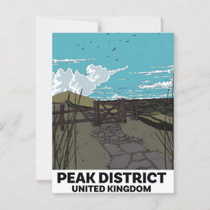 Carte Postale District des pics Royaume-Uni