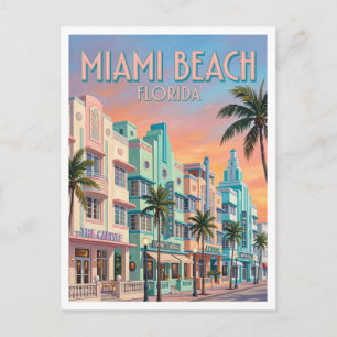 Carte Postale District historique Art déco Miami Beach Floride