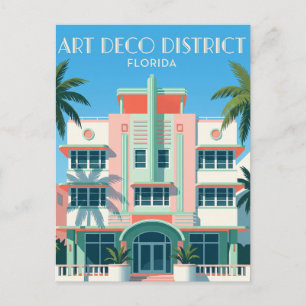 Carte Postale District historique Art déco USA