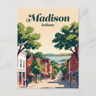 Carte Postale District historique de Madison Indiana