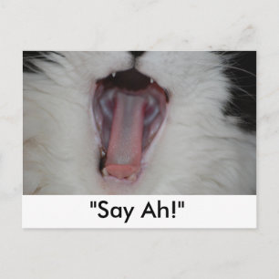 Carte Postale Dites Ah ! / Humour dentaire