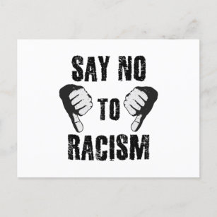 Carte Postale Dites non au racisme