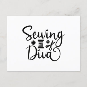 Carte Postale Diva de couture