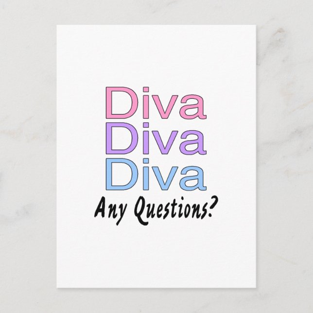 Carte Postale Diva Diva Diva (Devant)