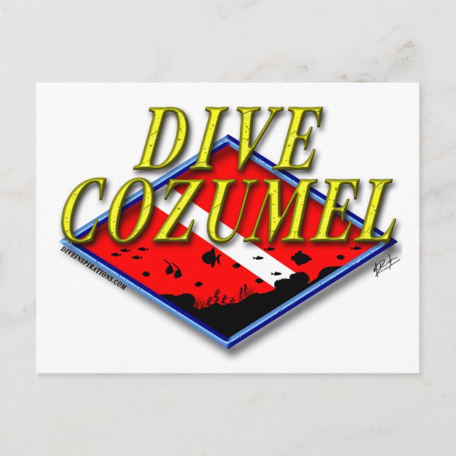 Carte postale Dive Cozumel (Devant)