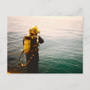 carte postale "Diver Splash"