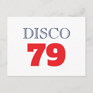 Carte Postale Divertissement musical Disco 79 Pop Art Rétro