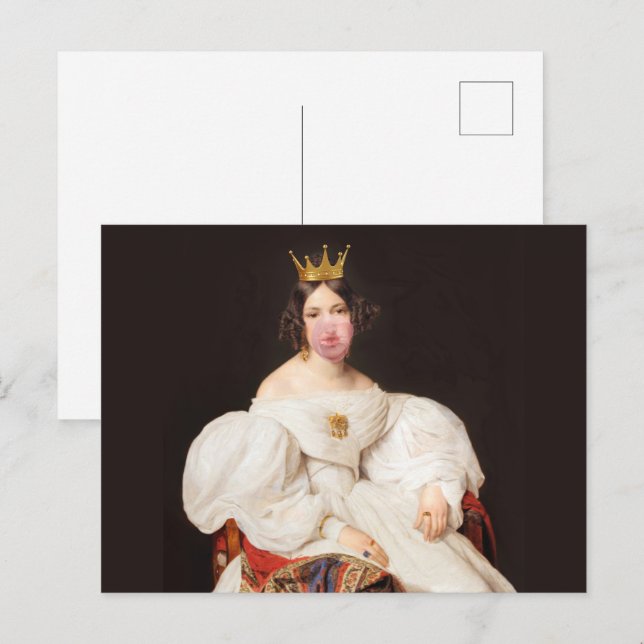 Carte Postale Divine Chewing-Gum Royale (Devant / Derrière)