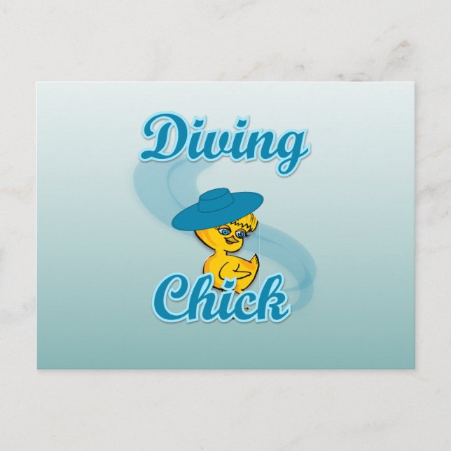 Carte Postale Diving Chick #3 (Devant)