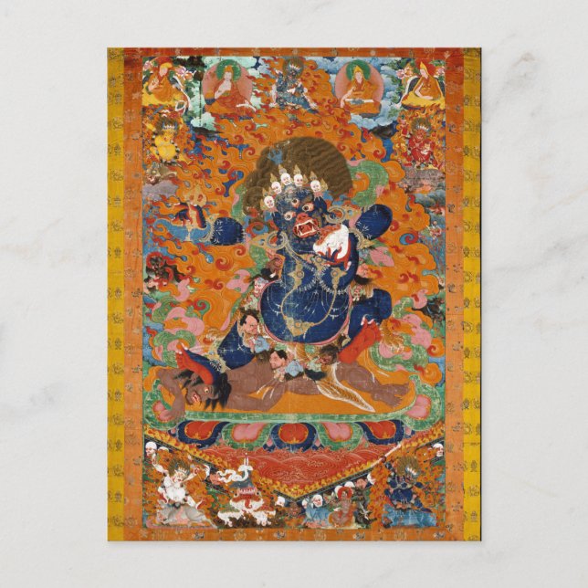 Carte Postale Divinité bouddhiste tibétaine Yama (Devant)
