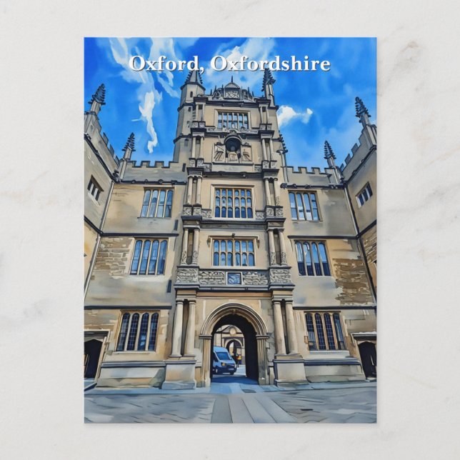 Carte Postale Divinité en Pierre - Bibliothèque Bodleian, Oxford (Devant)