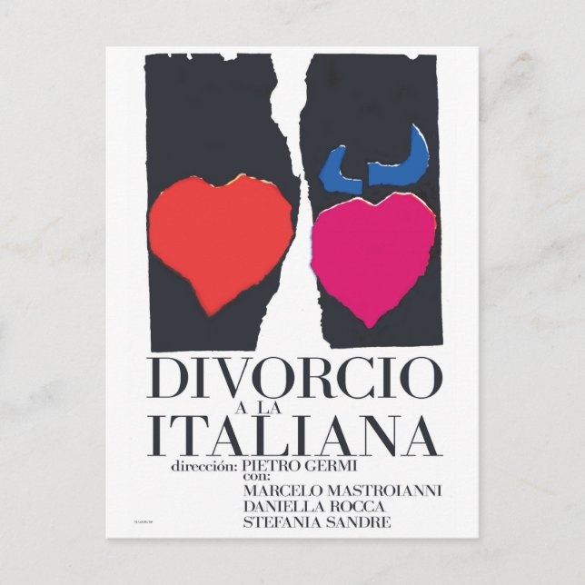 Carte Postale Divorcio a la Italiana (Devant)