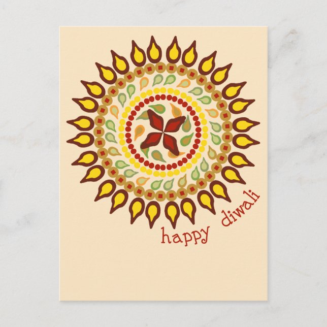 Carte postale Diwali (Devant)
