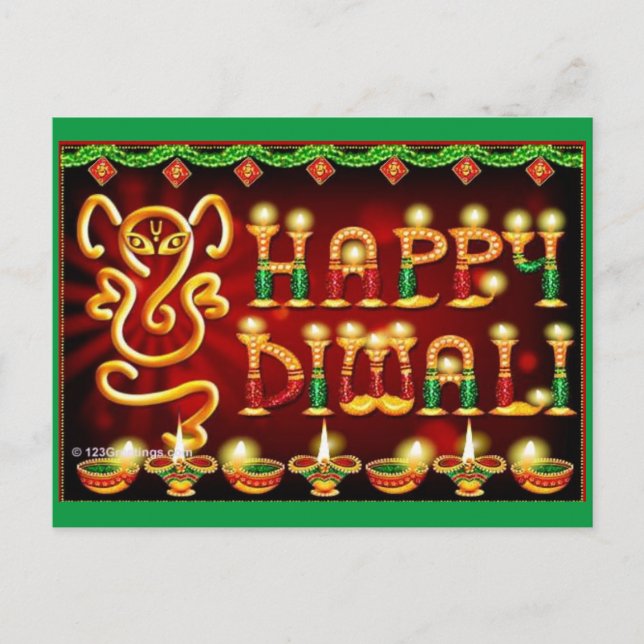Carte Postale Diwali (Devant)