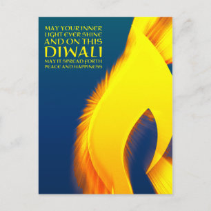 Carte Postale diwali lumière intérieure inspirante éclatement