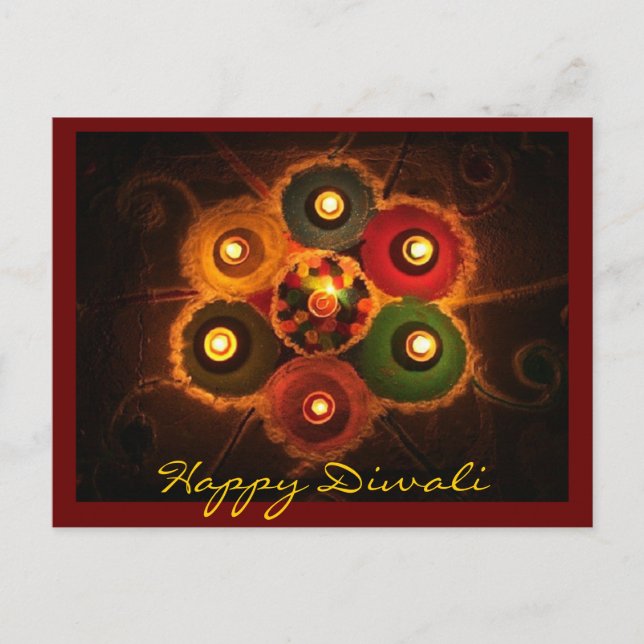 Carte Postale Diwali Rangoli -1 (Devant)