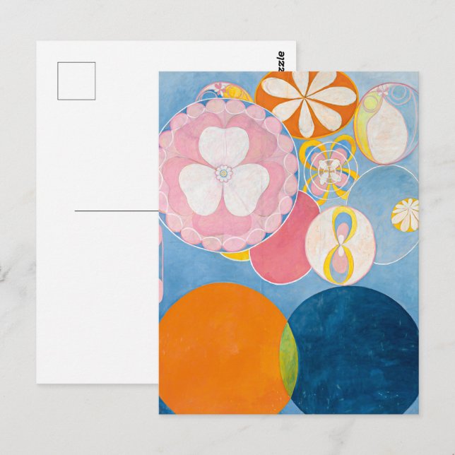 Carte Postale Dix plus grandes, no 2, Enfance | Hilma af Klint | (Devant / Derrière)