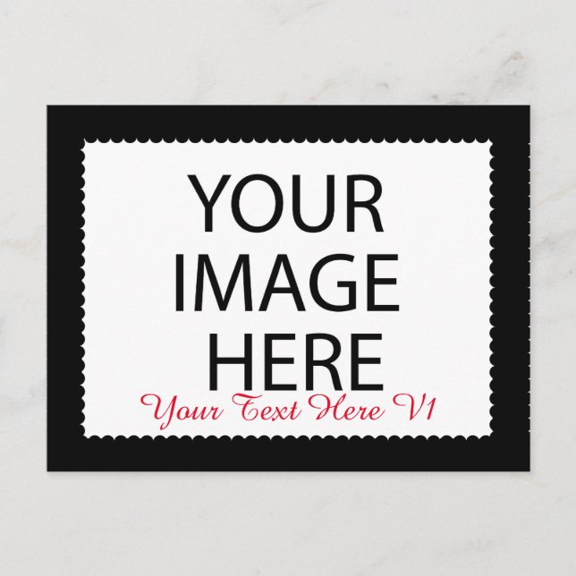 Carte Postale DIY Custom Zazzle Photo Frame You Design Yourself (Devant)