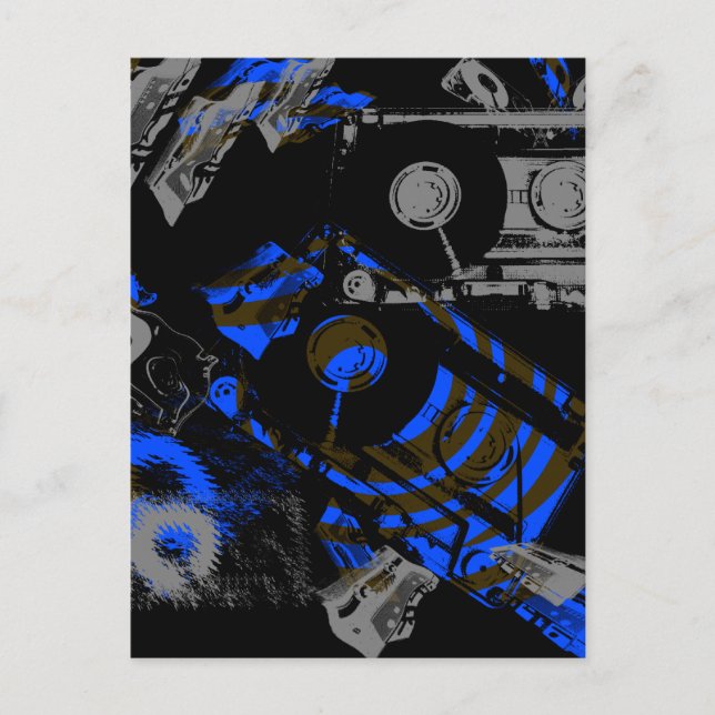 Carte Postale DJ Music Cassette (Devant)
