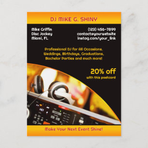 Carte postale DJ Music Club